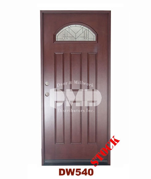 dark walnut exterior fiberglass door - dmd chicago wholesale distributor